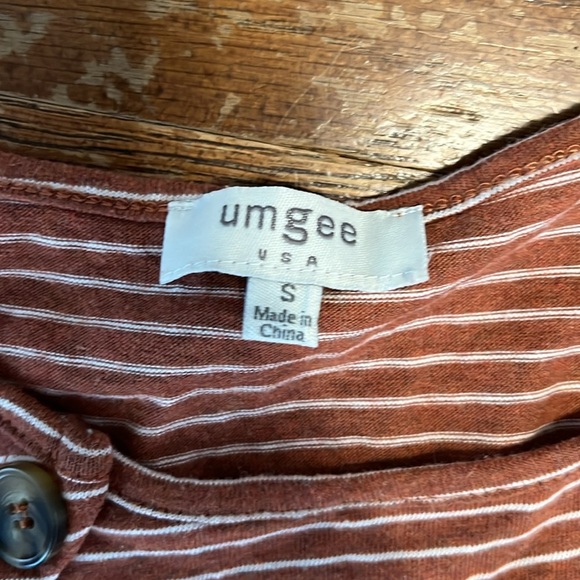 Umgee Striped Cotton Blend Dress - Picture 3 of 5